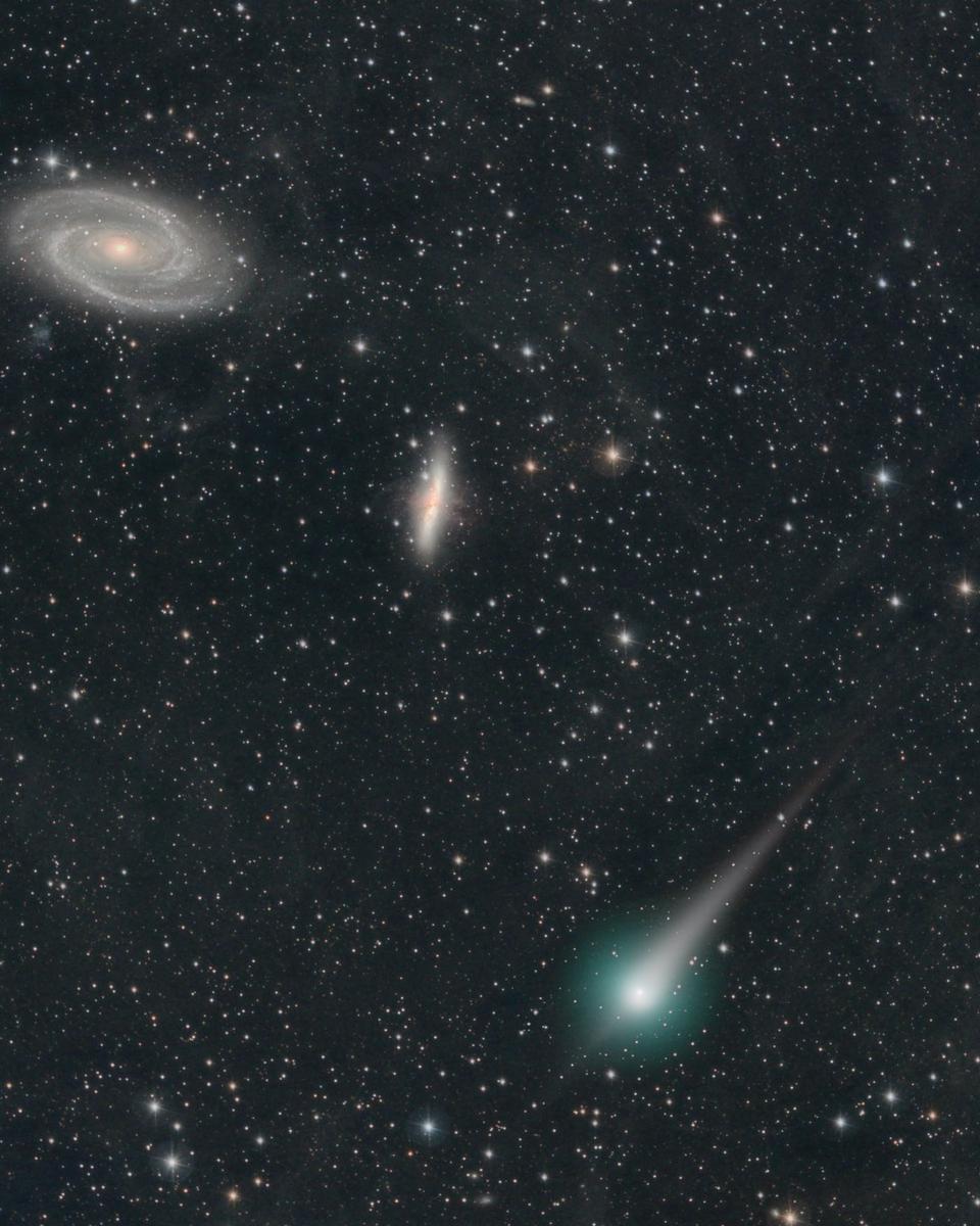 Comet PanSTARRs and the Galaxies