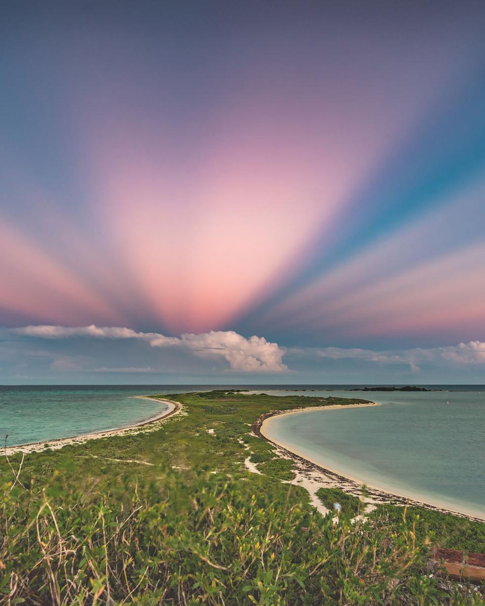 Anticrepuscular Rays over Florida