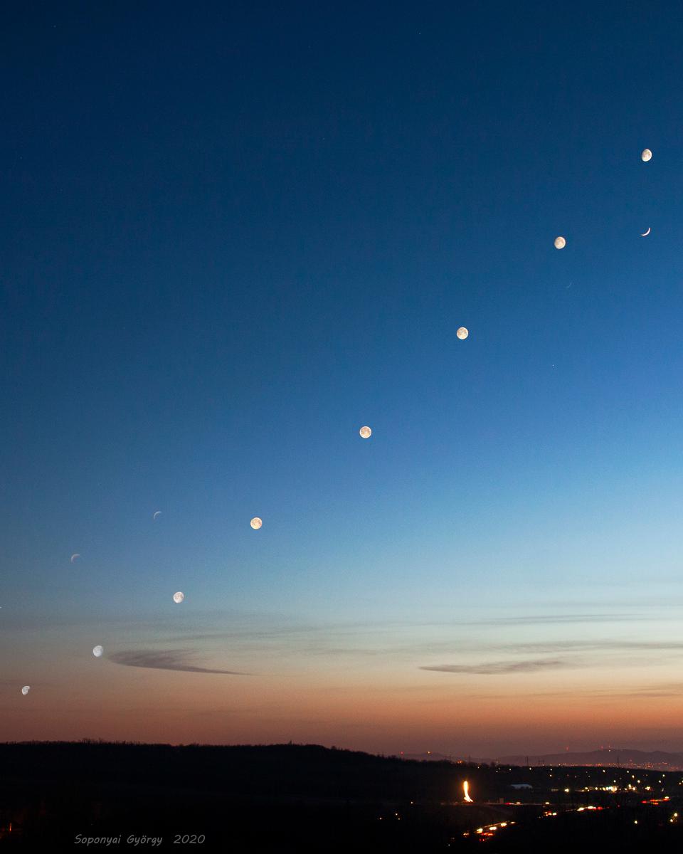 Analemma of the Moon