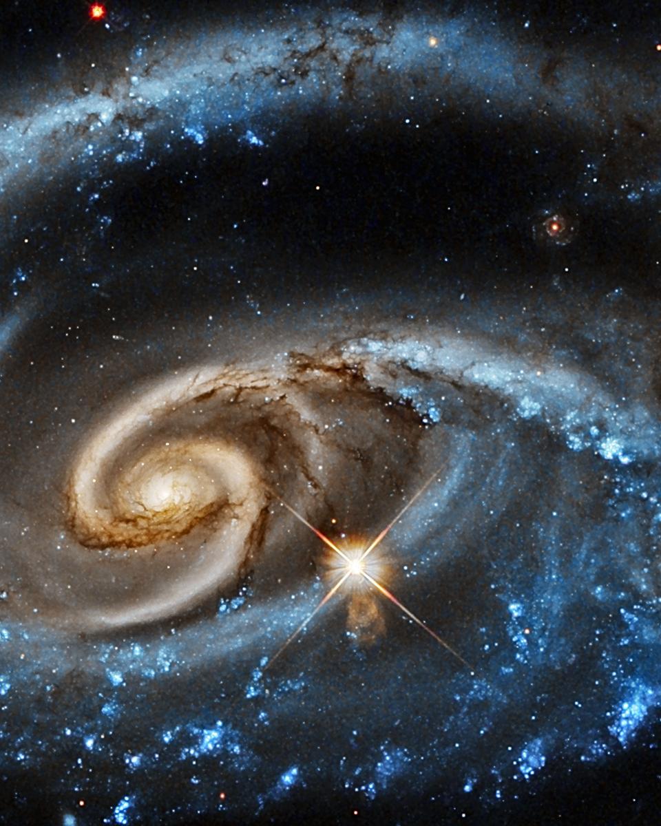 UGC 1810: Wildly Interacting Galaxy from Hubble