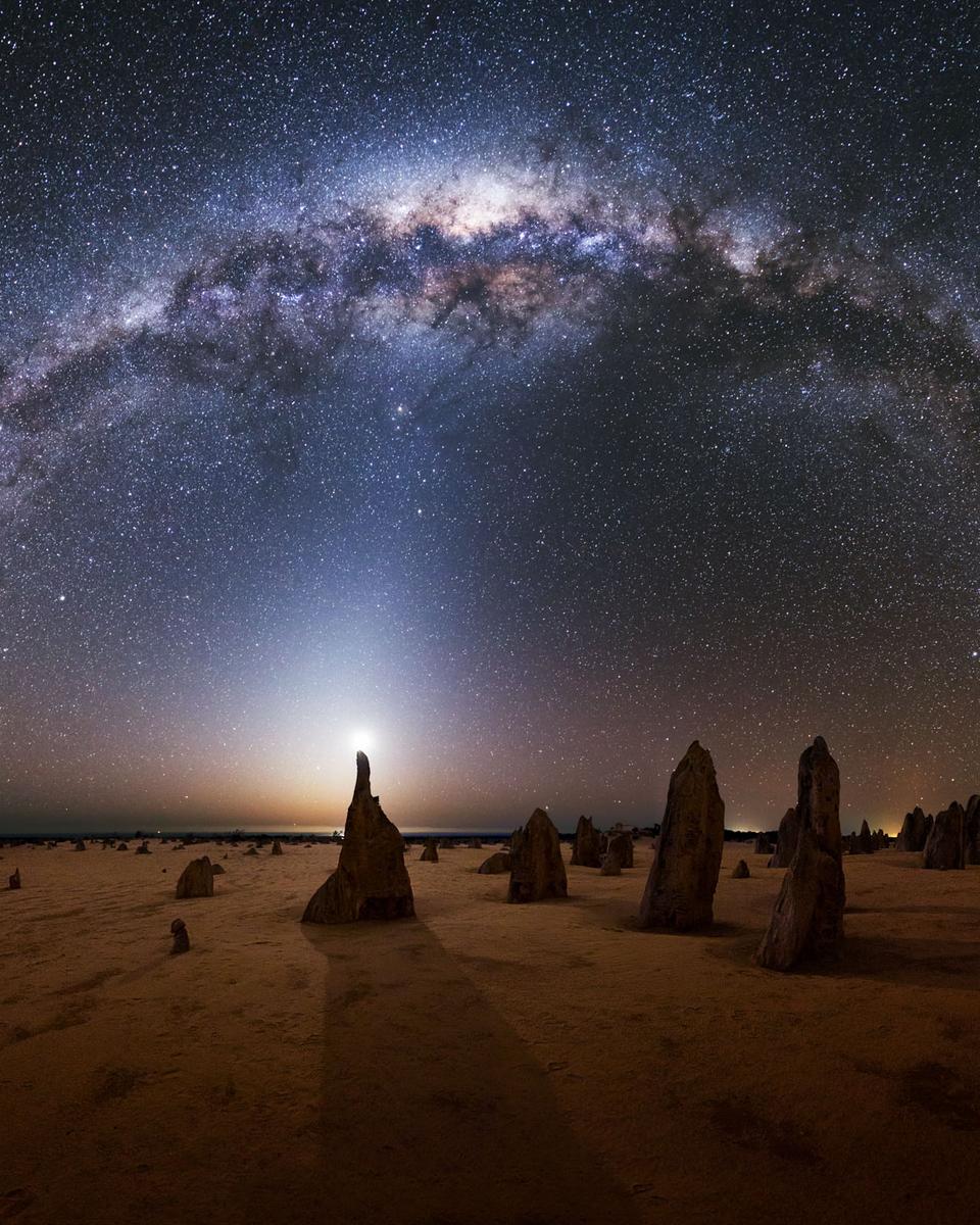 Milky Way over the Pinnacles in Australia