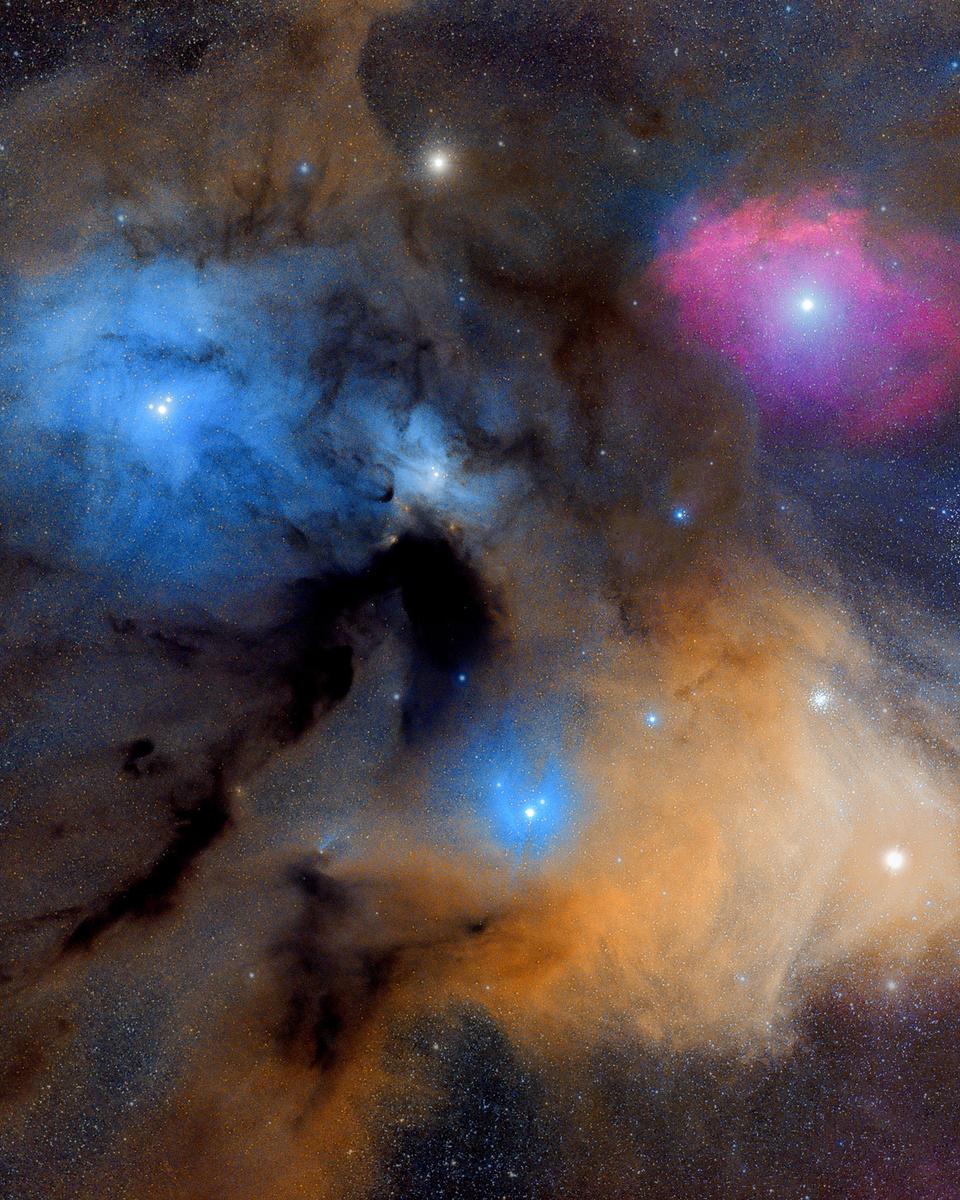The Colorful Clouds of Rho Ophiuchi