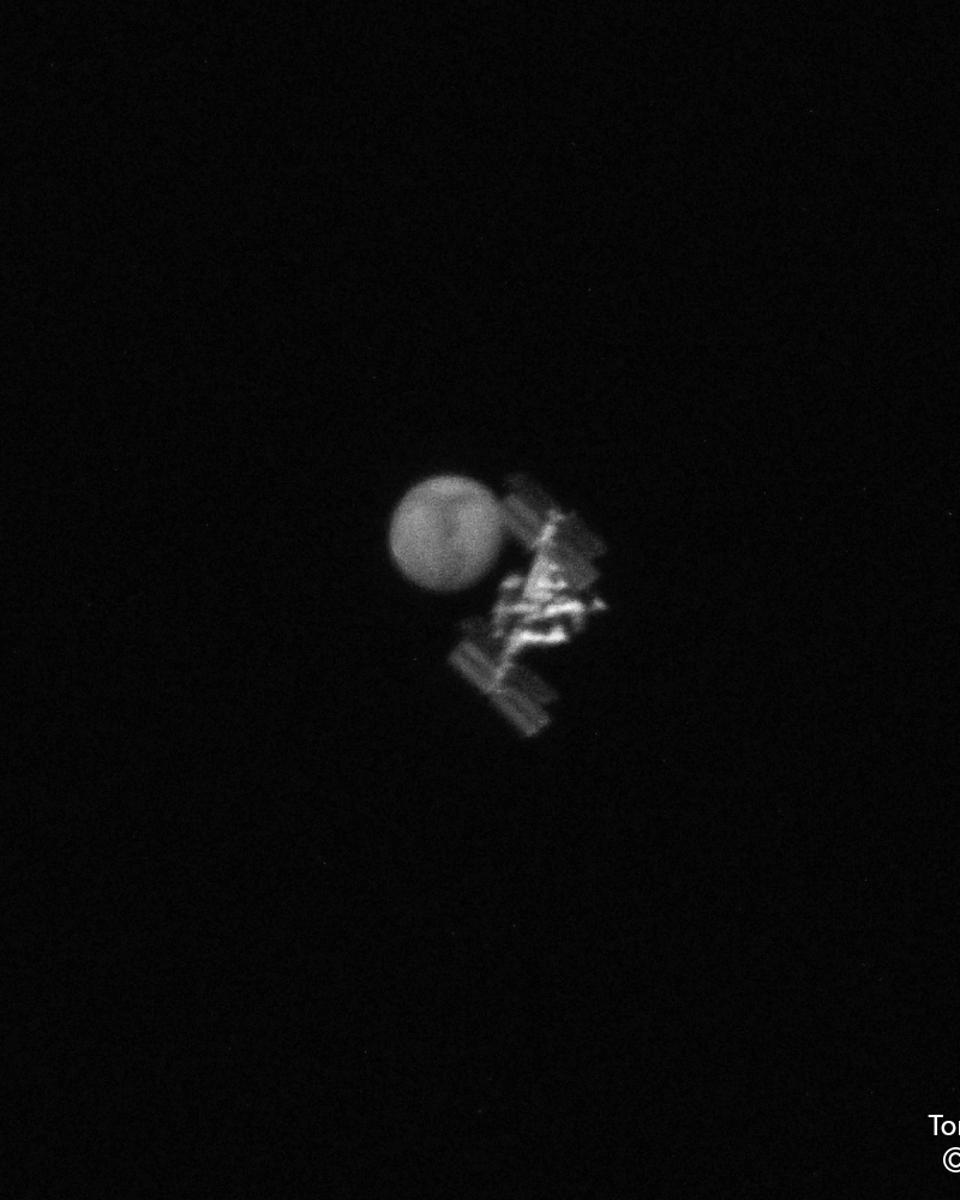 ISS Transits Mars