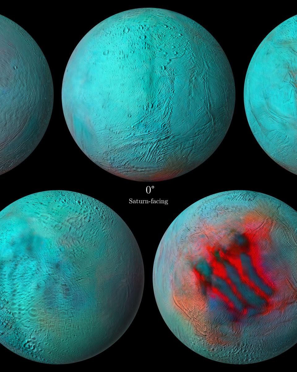 Enceladus in Infrared