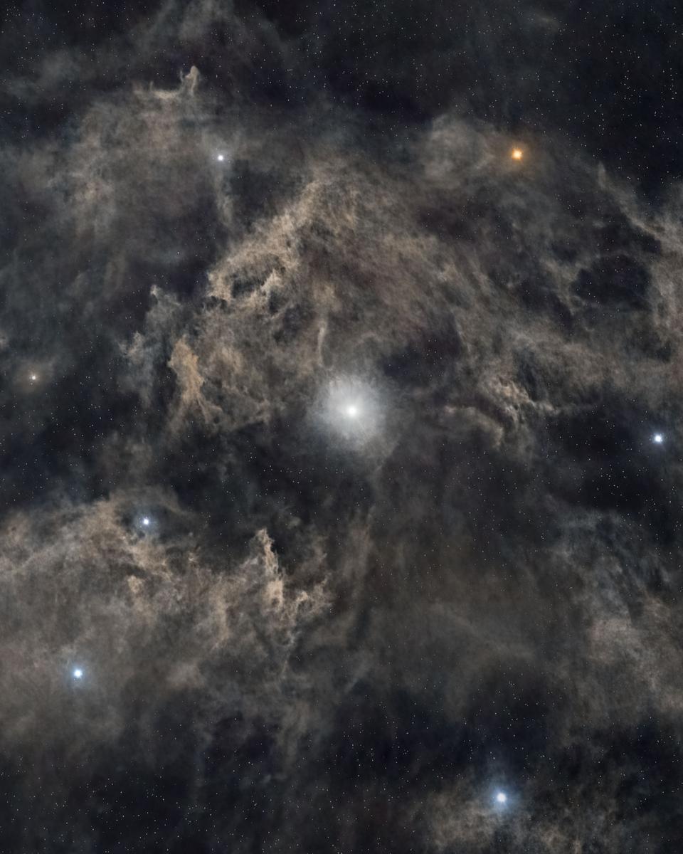 North Star: Polaris and Surrounding Dust