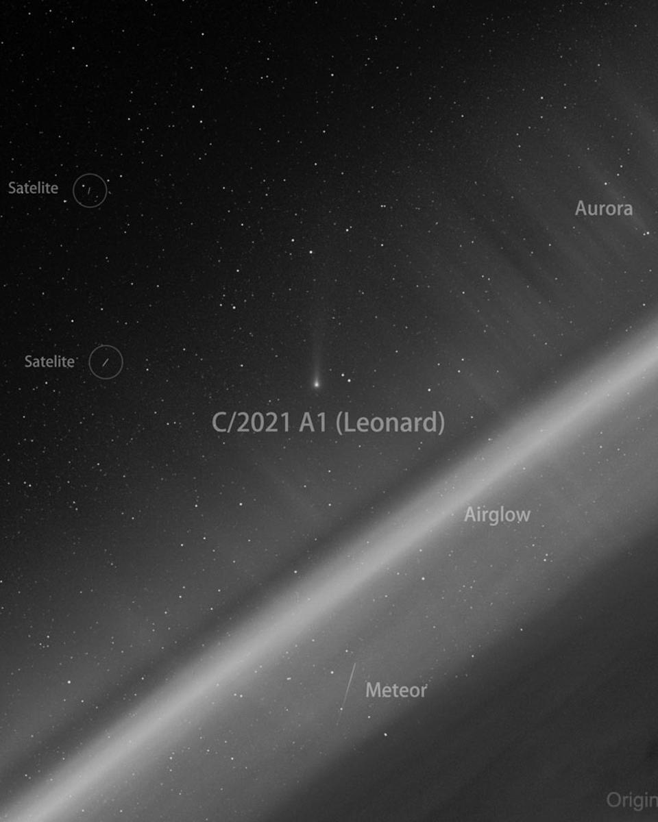 Comet Leonard from Space