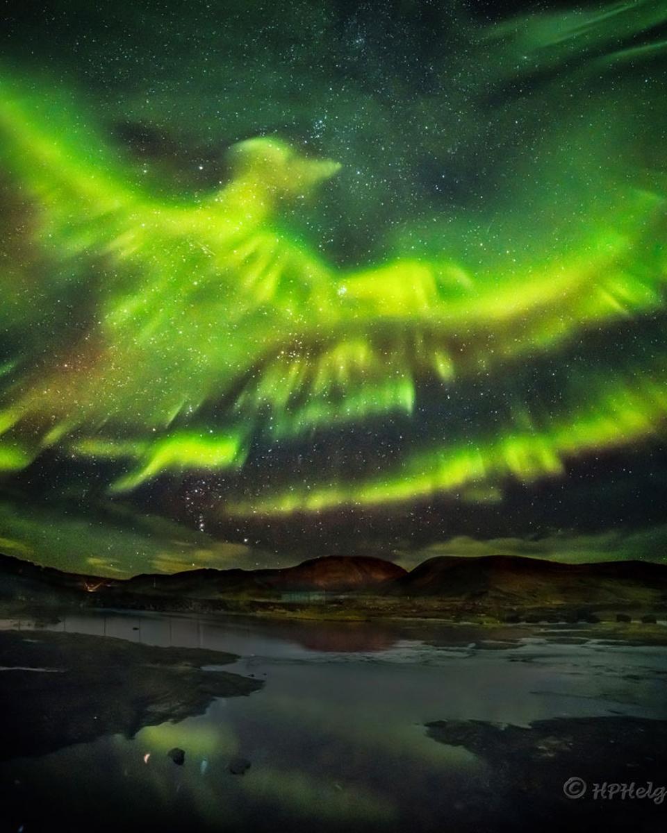 A Phoenix Aurora over Iceland