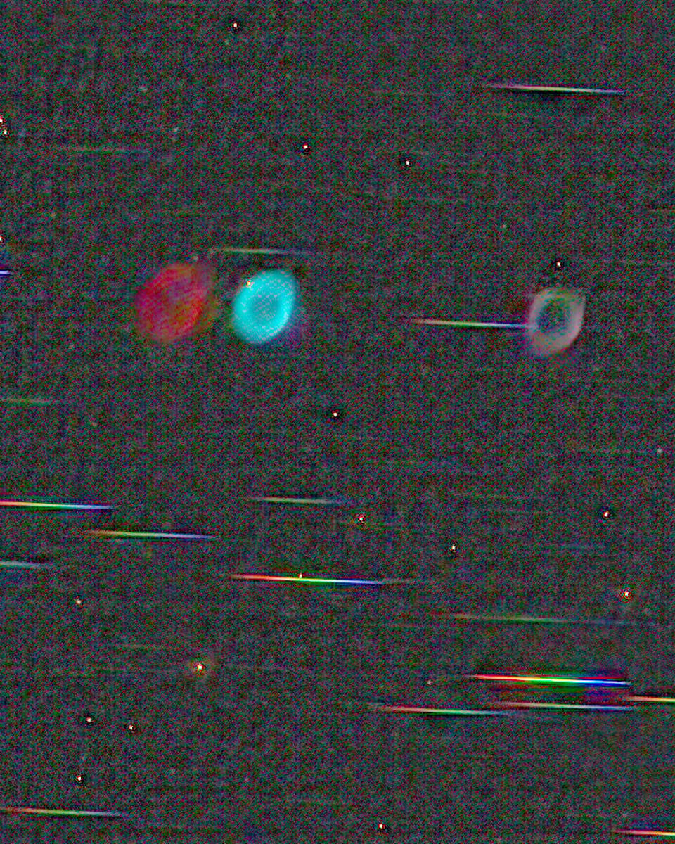 Colors: Ring Nebula versus Stars