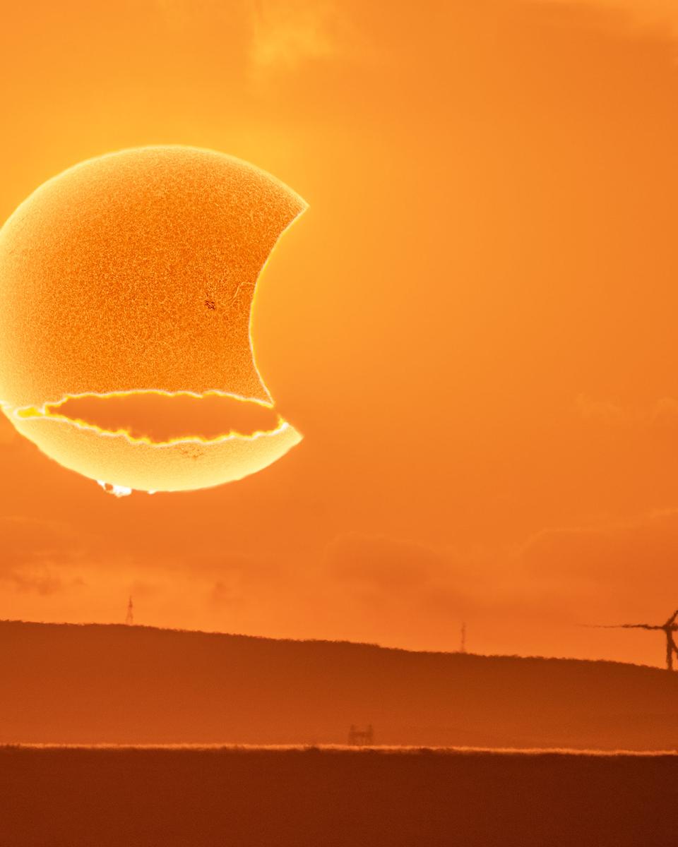 A Paper Moon Solar Eclipse