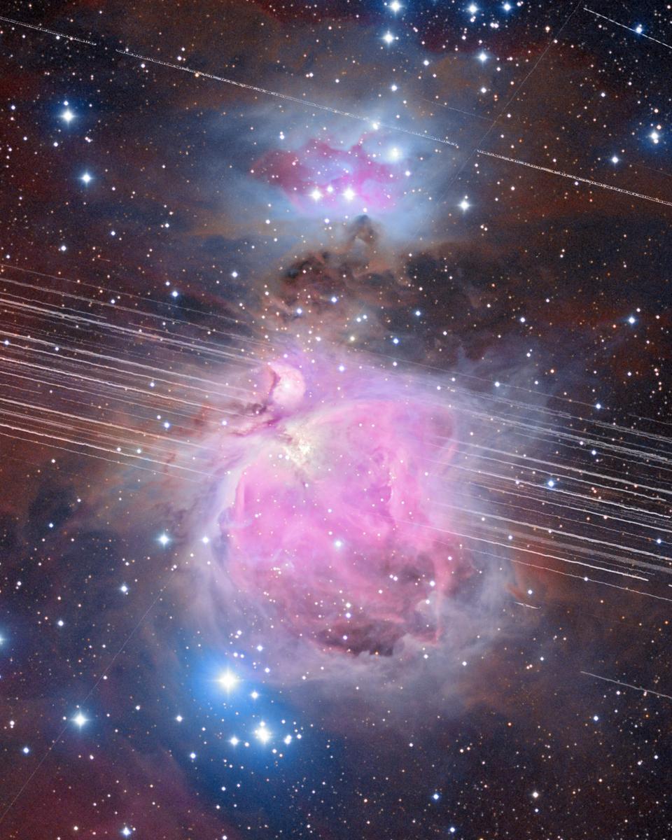 Satellites over Orion