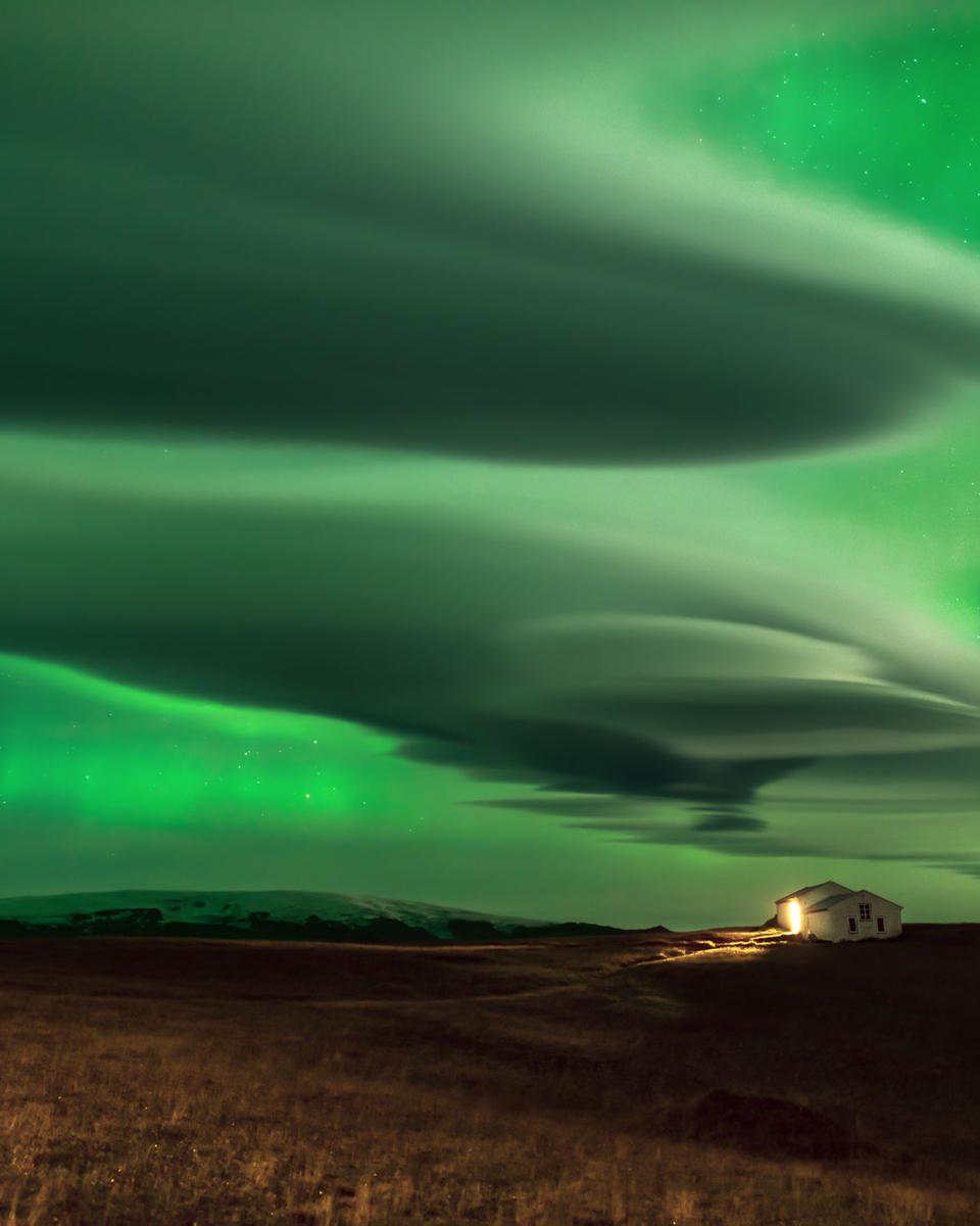 Aurora over Clouds