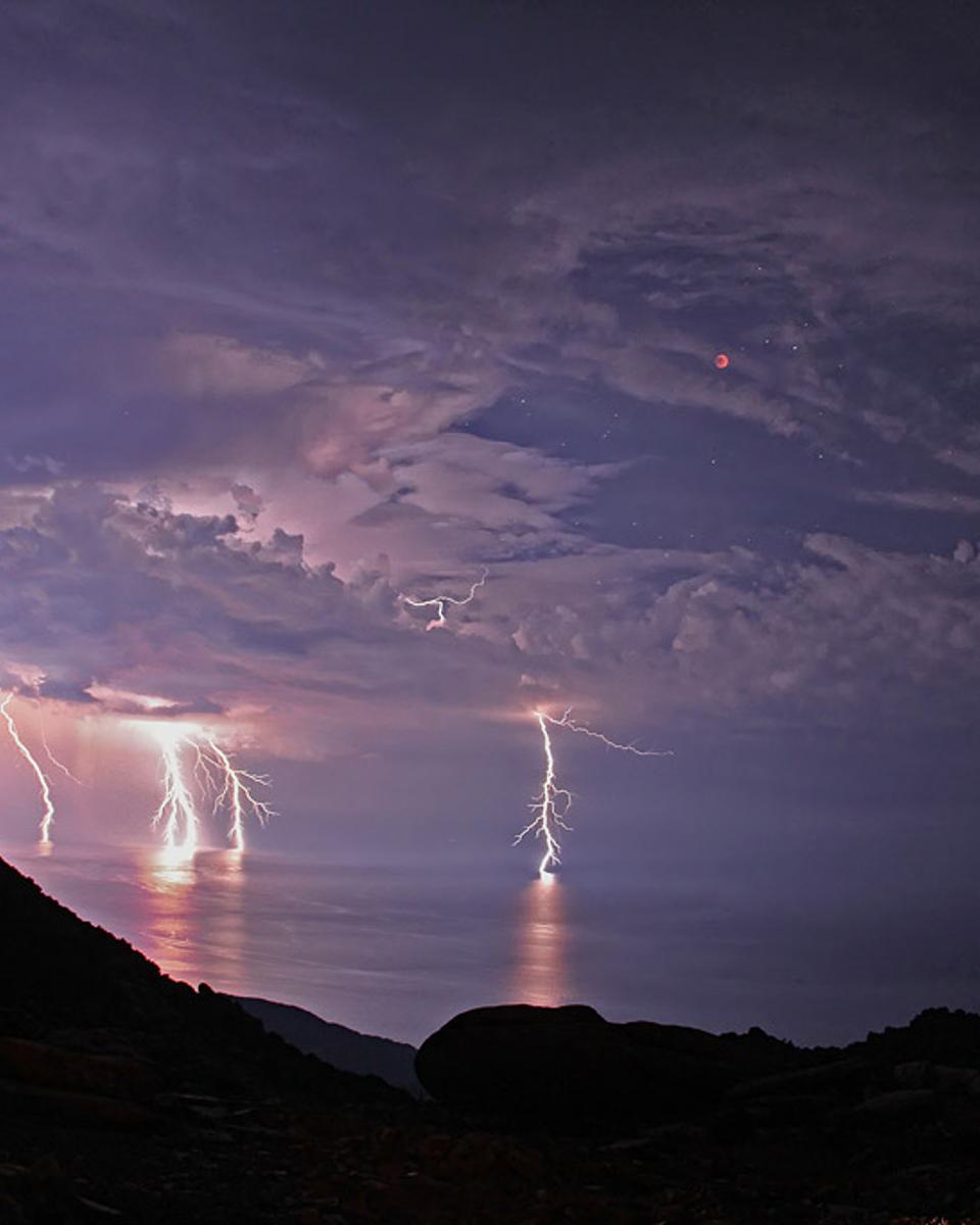 Lightning Eclipse from the Planet of the Goats