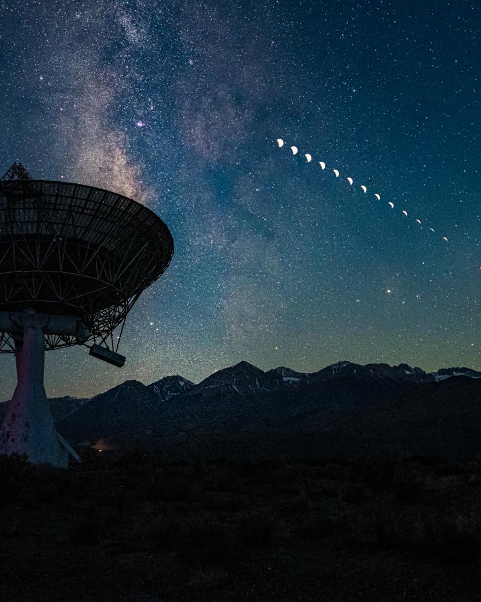 Mid-Eclipse and Milky Way