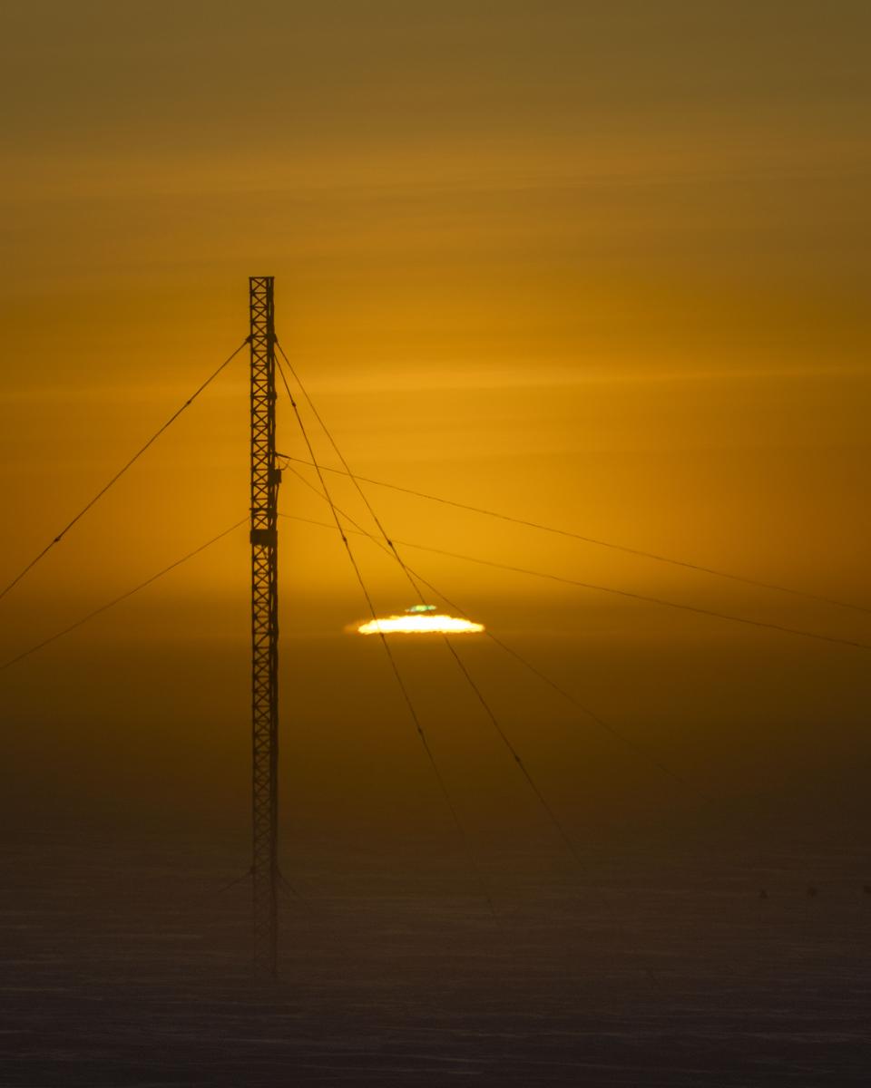 Sunrise at the South Pole