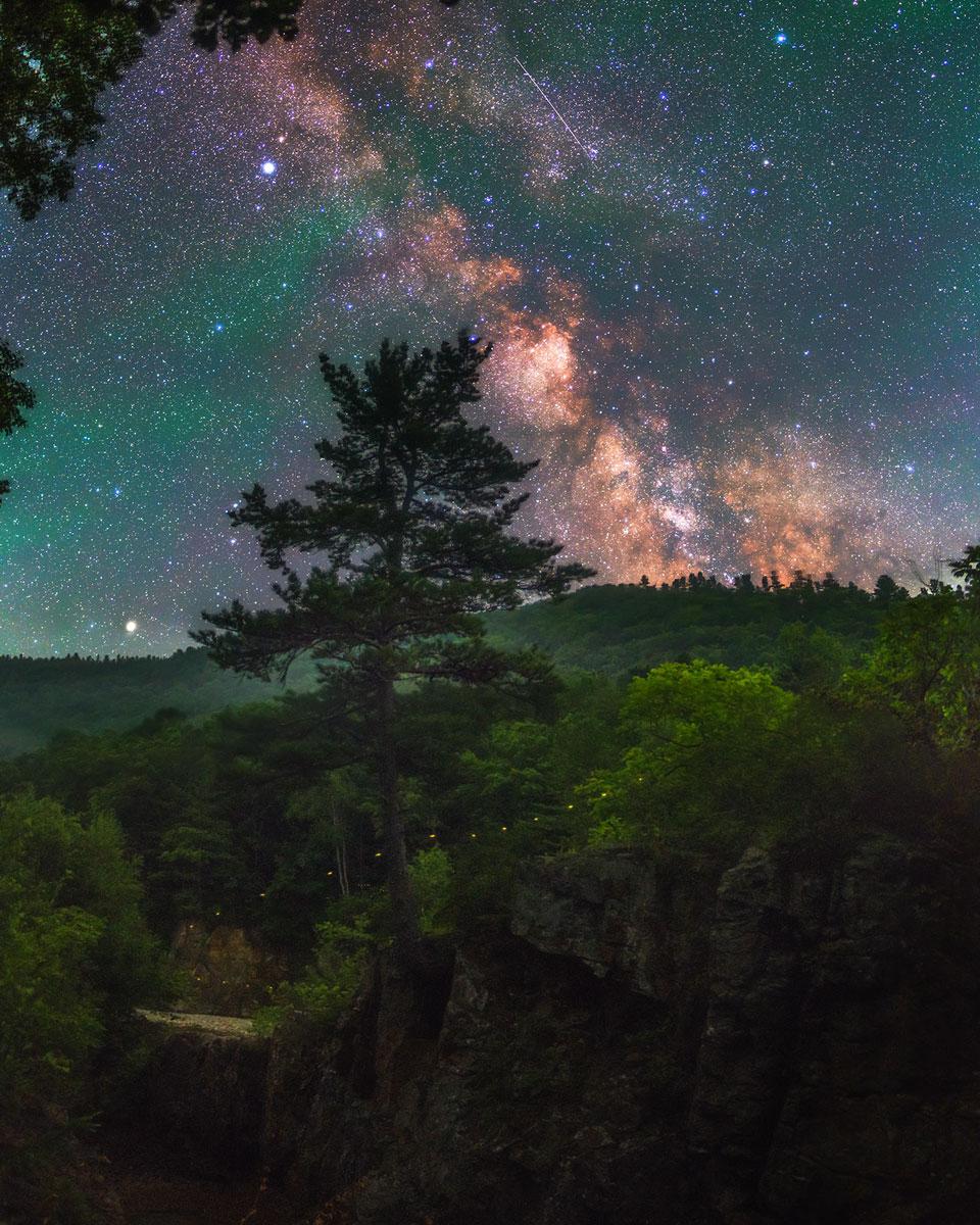 Firefly Milky Way over Russia