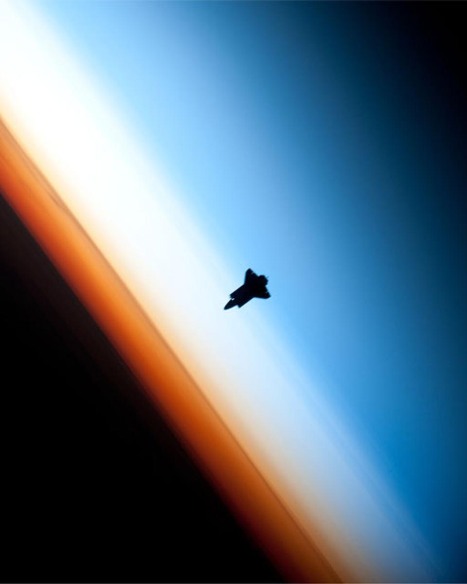 Shuttle Over Earth