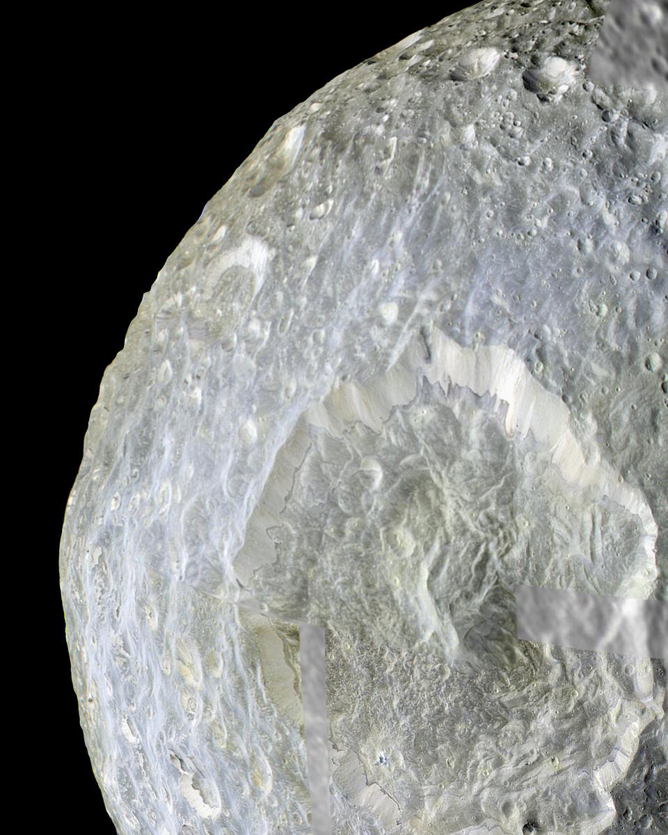 Herschel Crater on Mimas
