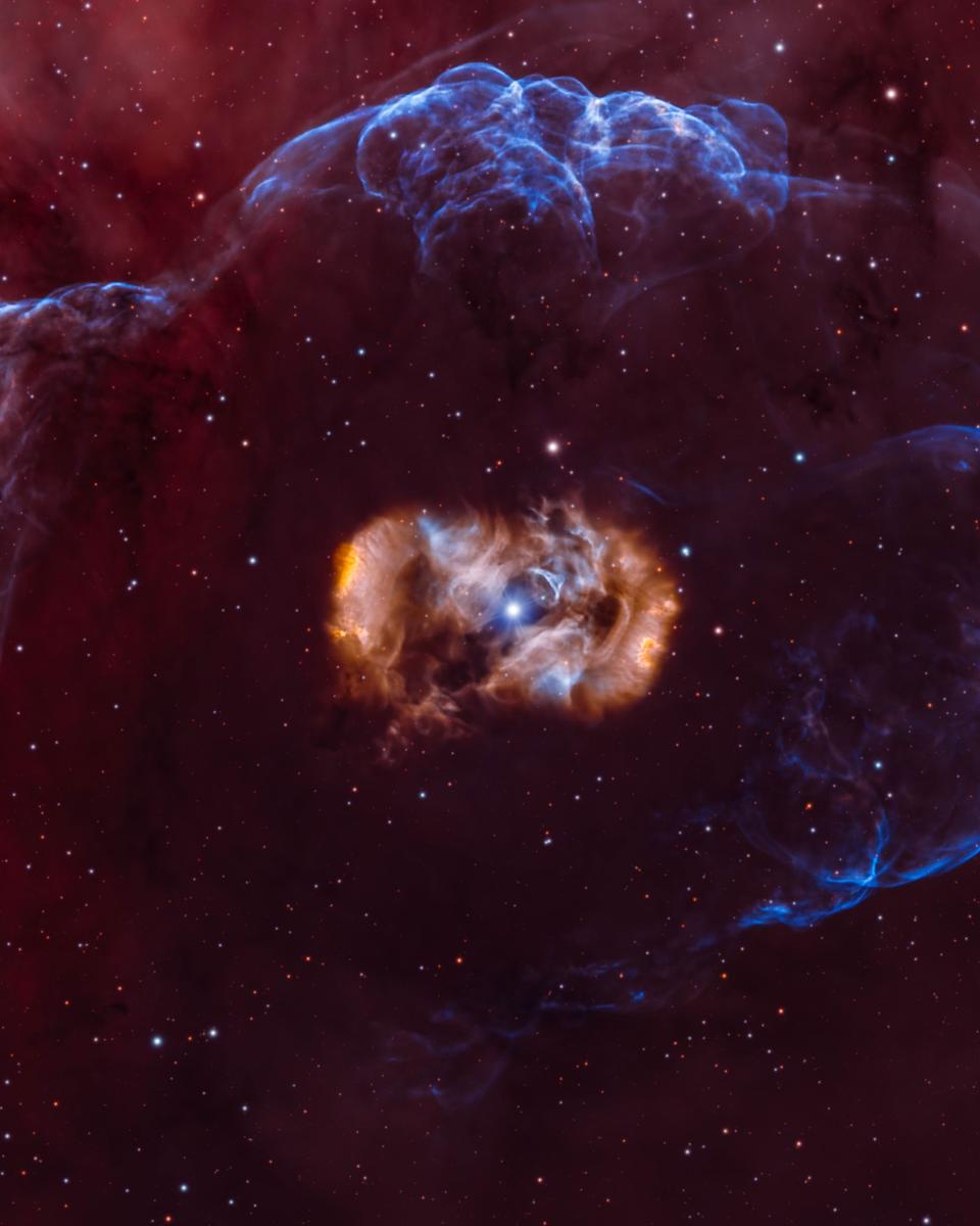 NGC 6164: Dragon's Egg Nebula and Halo
