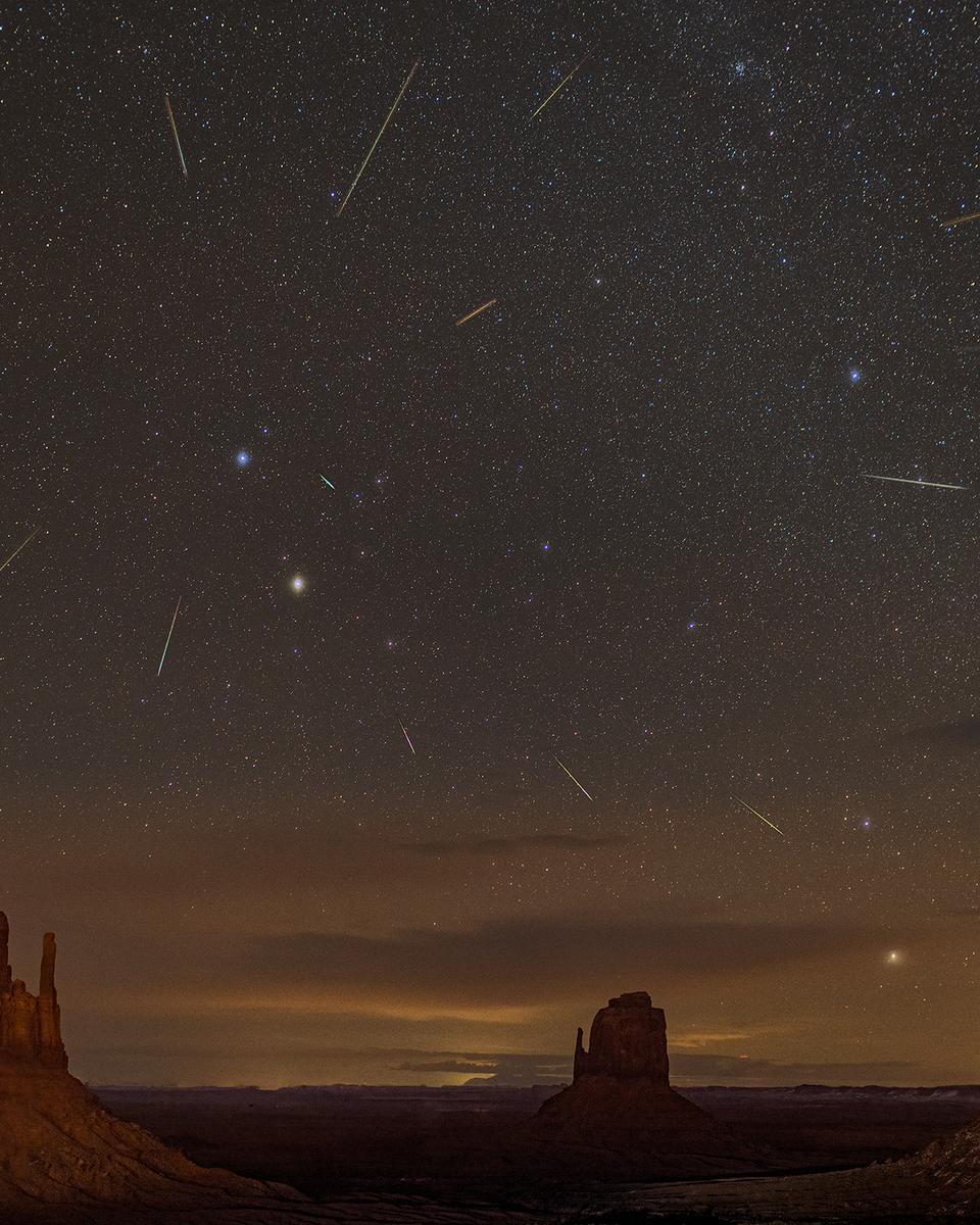 Geminids and the Mittens