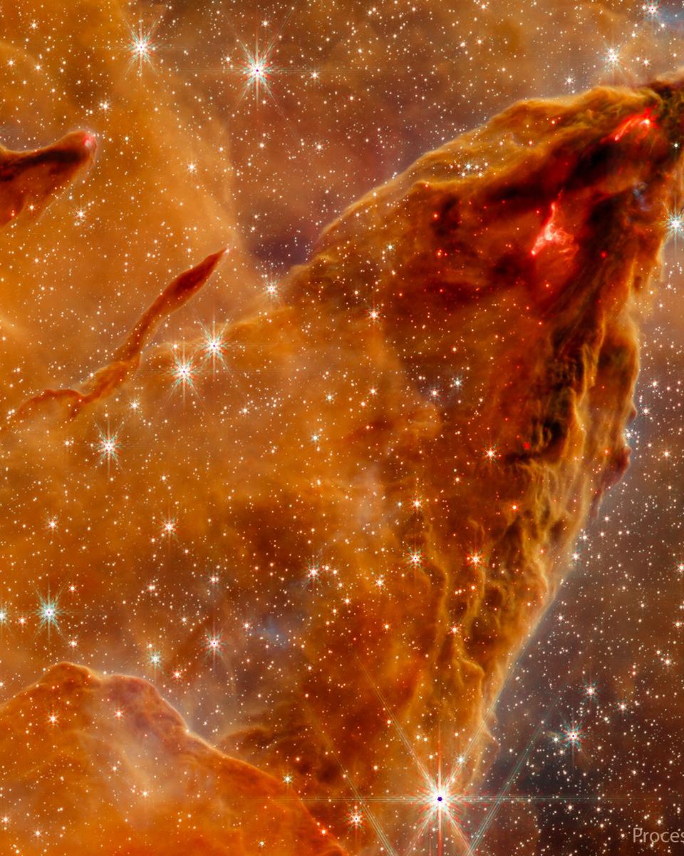 M16: A Star Forming Pillar from Webb