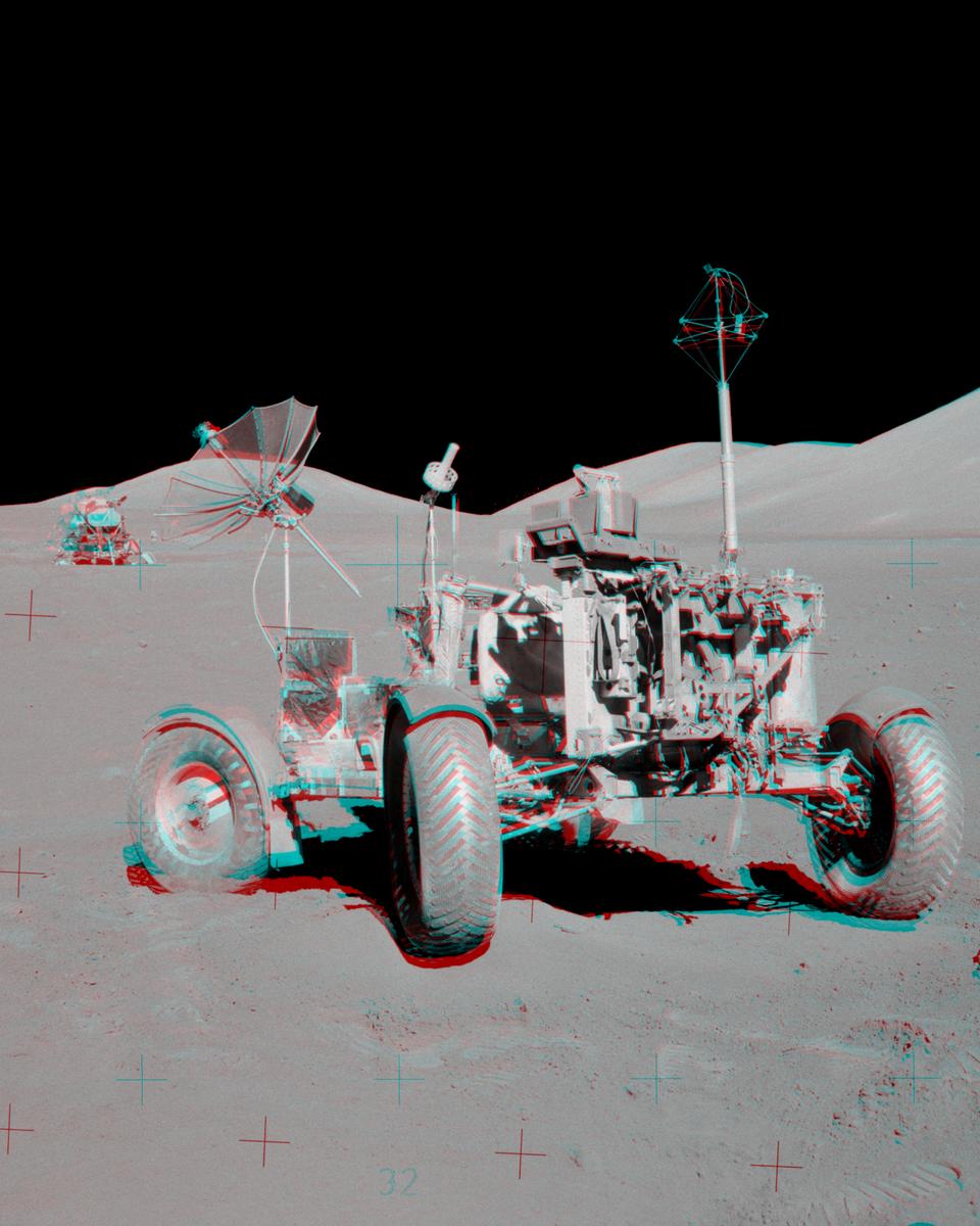 Apollo 17 VIP Site Anaglyph