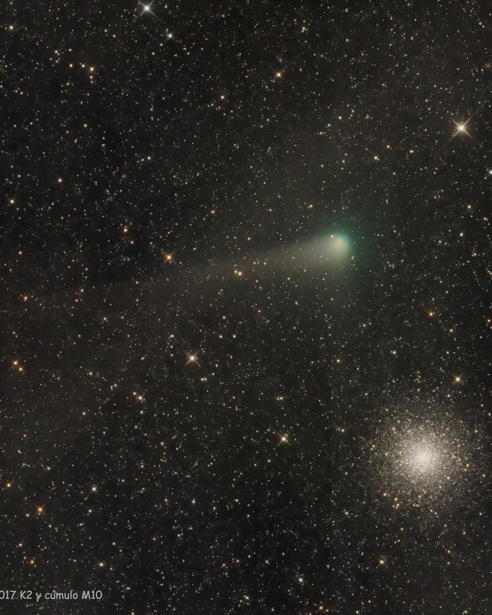 Messier 10 and Comet
