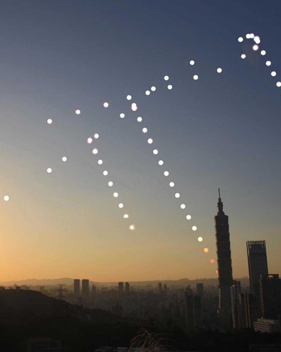 Analemma over Taipei