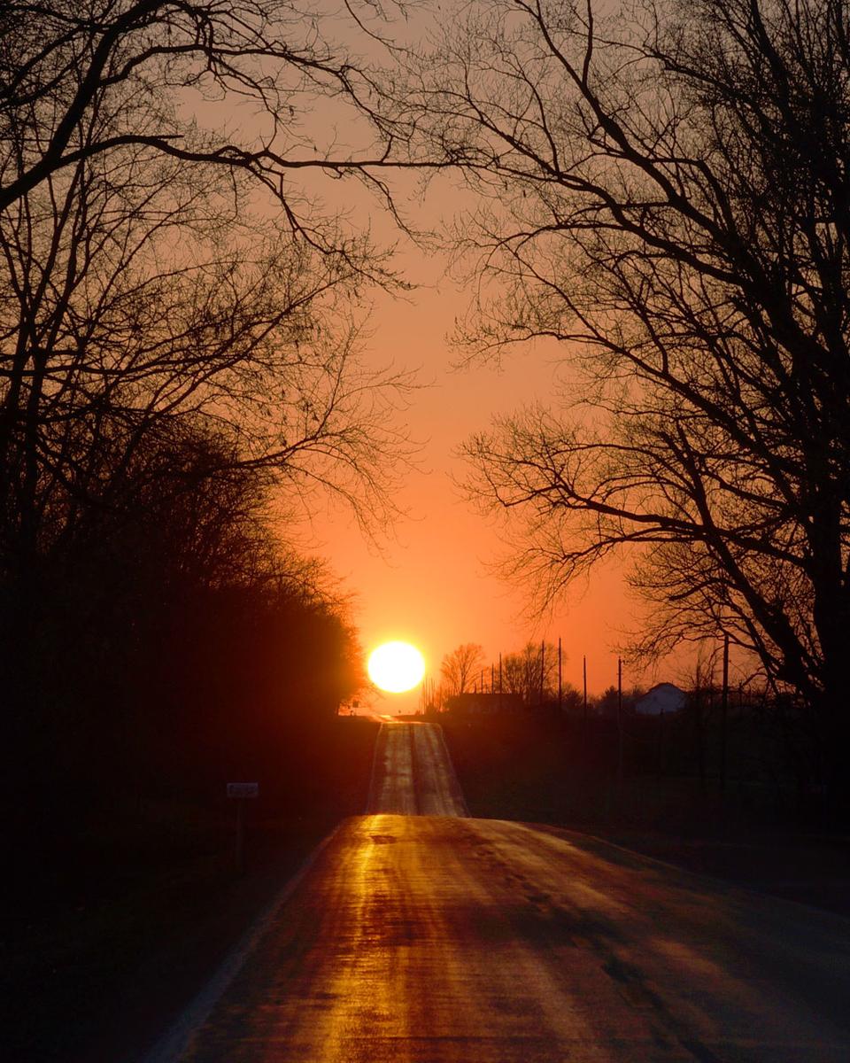 A Picturesque Equinox Sunset