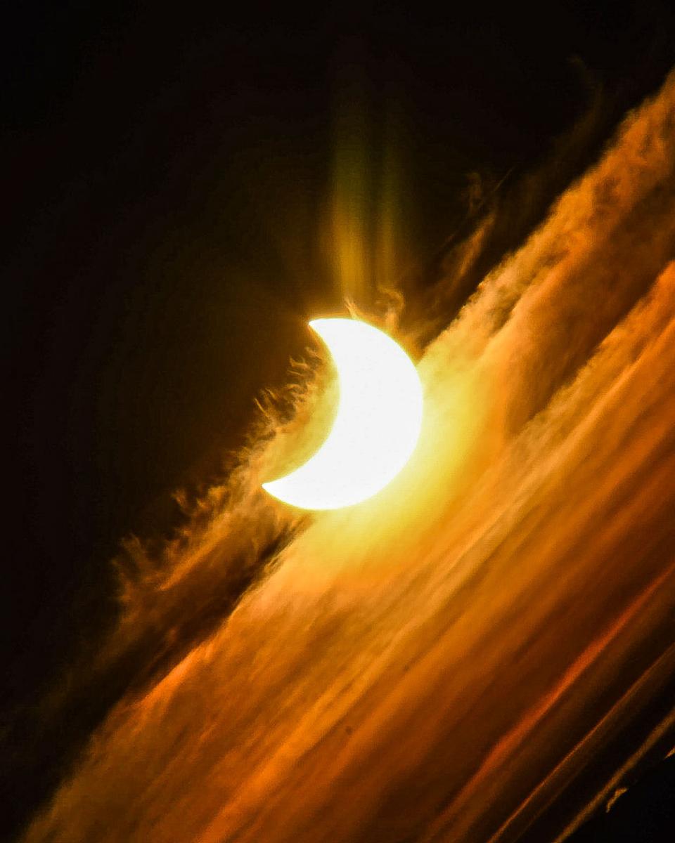 Partial Solar Eclipse over Argentina