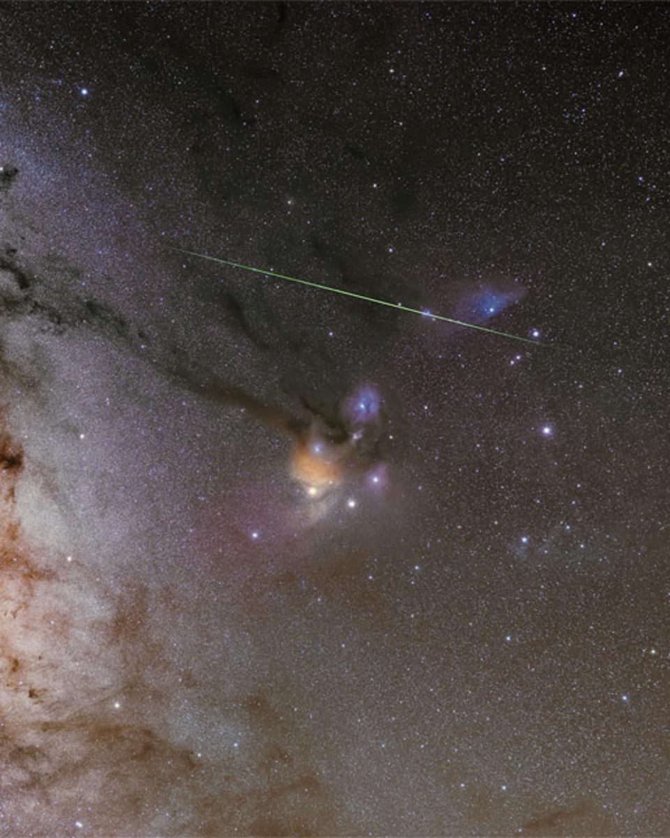 A Deep Sky Behind an Eclipsed Moon