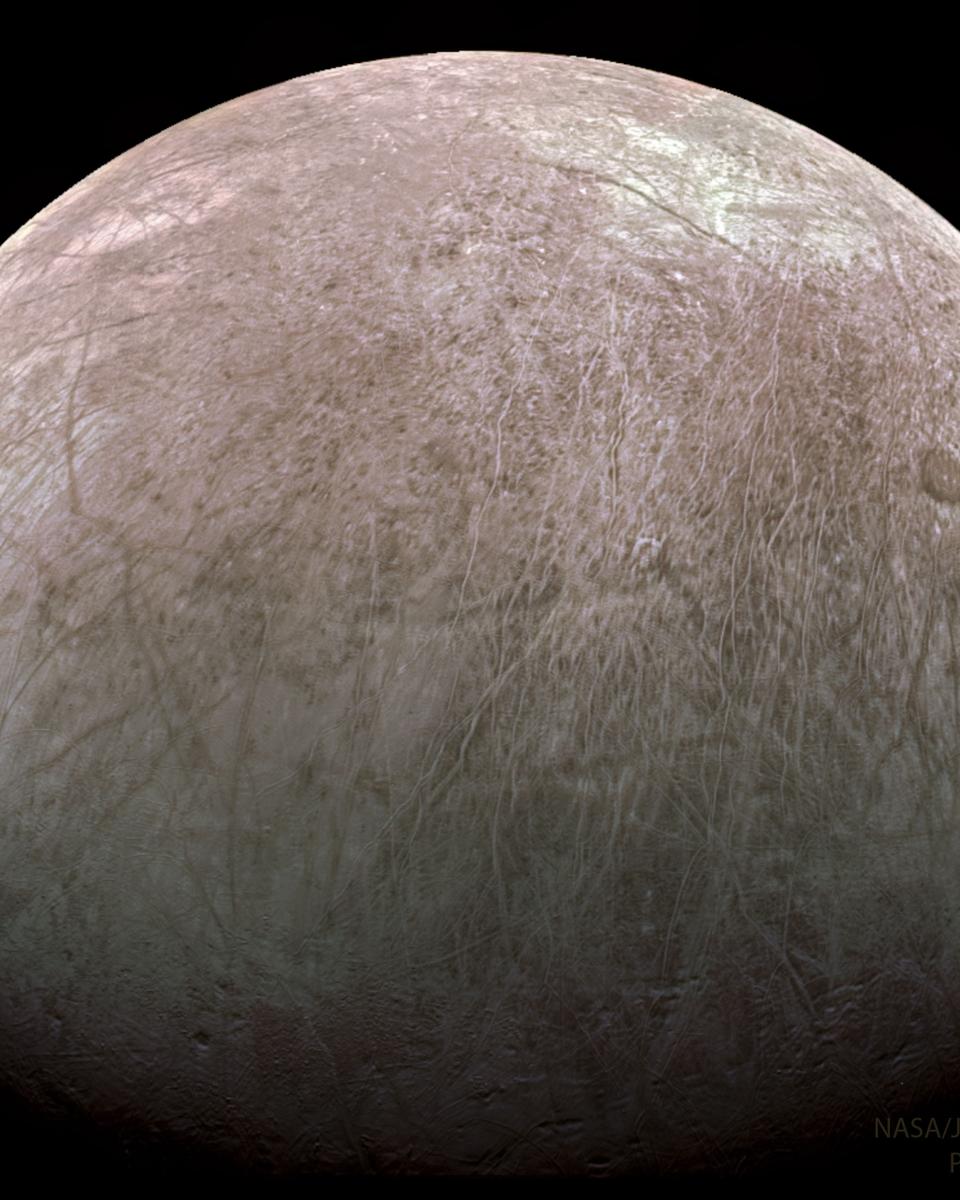 Jupiter's Europa from Spacecraft Juno