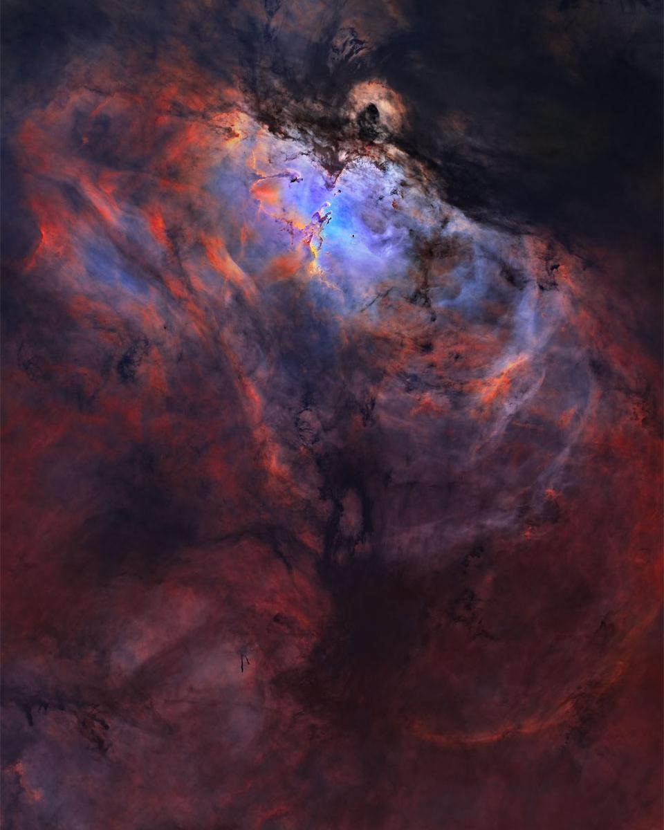 Star-Forming Eagle Nebula without Stars