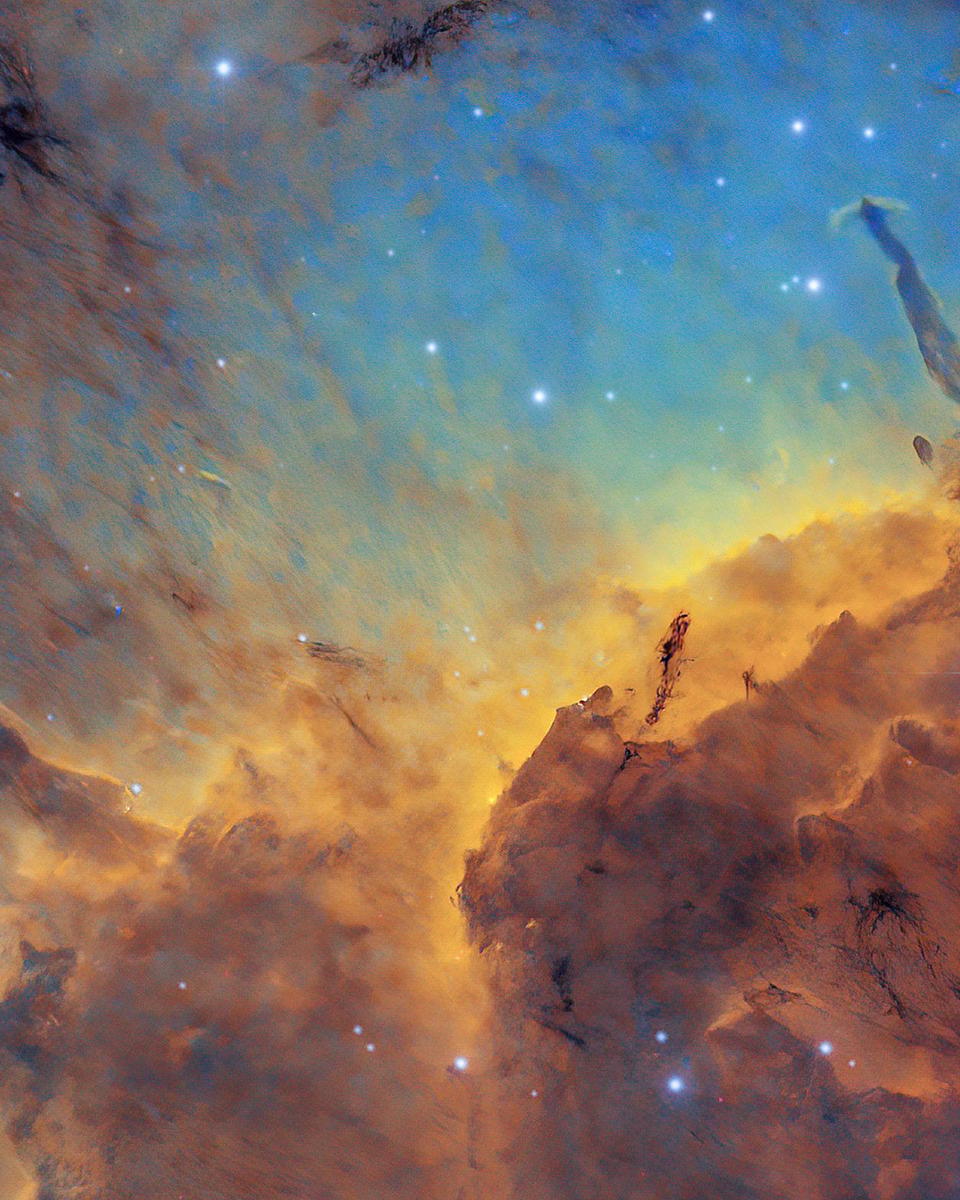 Stars, Dust, Pillars, and Jets in the Pelican Nebula