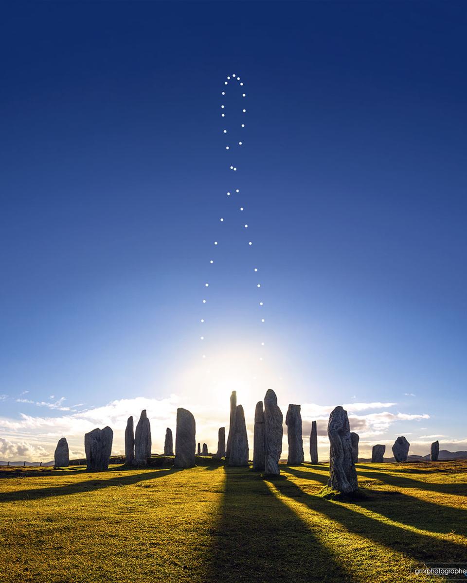 Analemma over the Callanish Stones