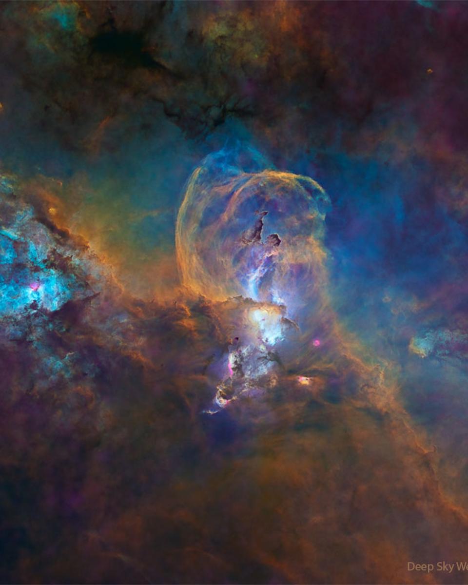 Star Forming Region NGC 3582 without Stars