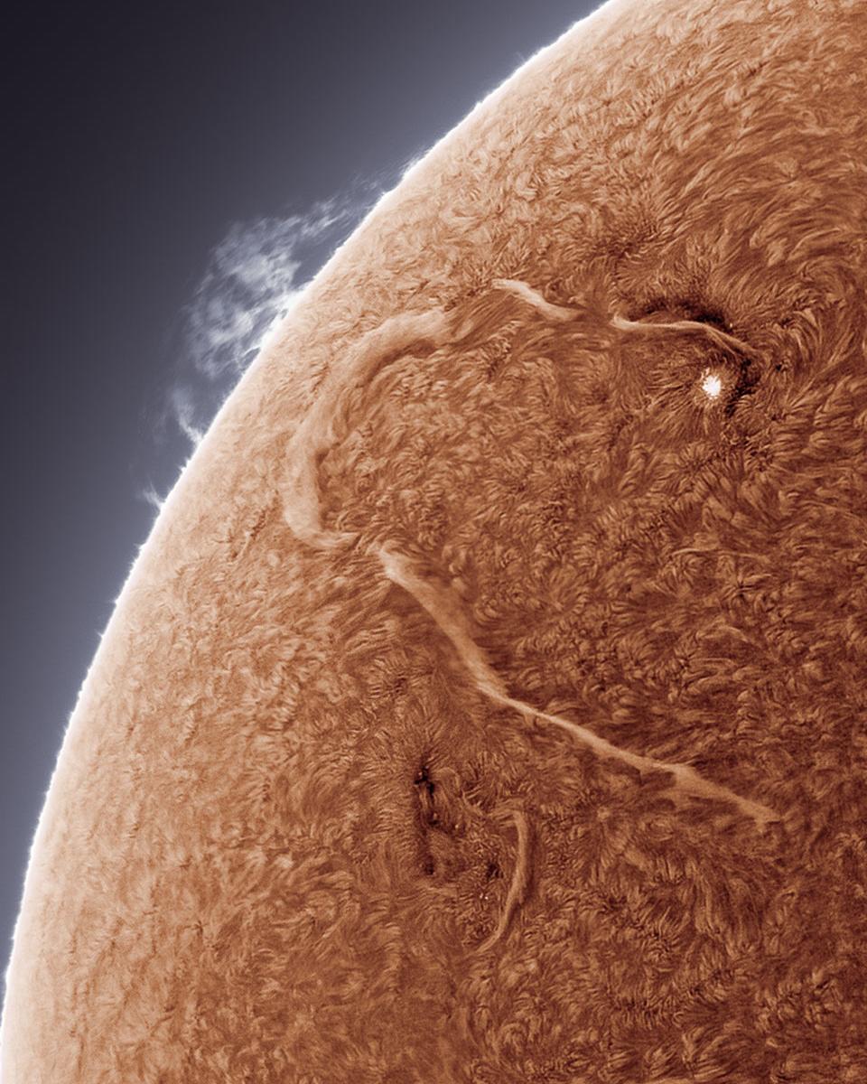 A Long Snaking Filament on the Sun