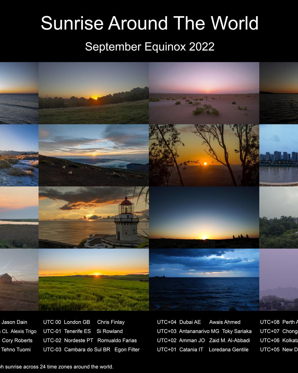 Equinox Sunrise Around the World