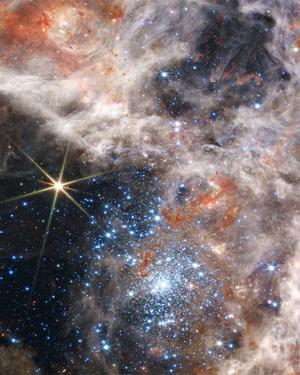 Tarantula Stars R136 from Webb