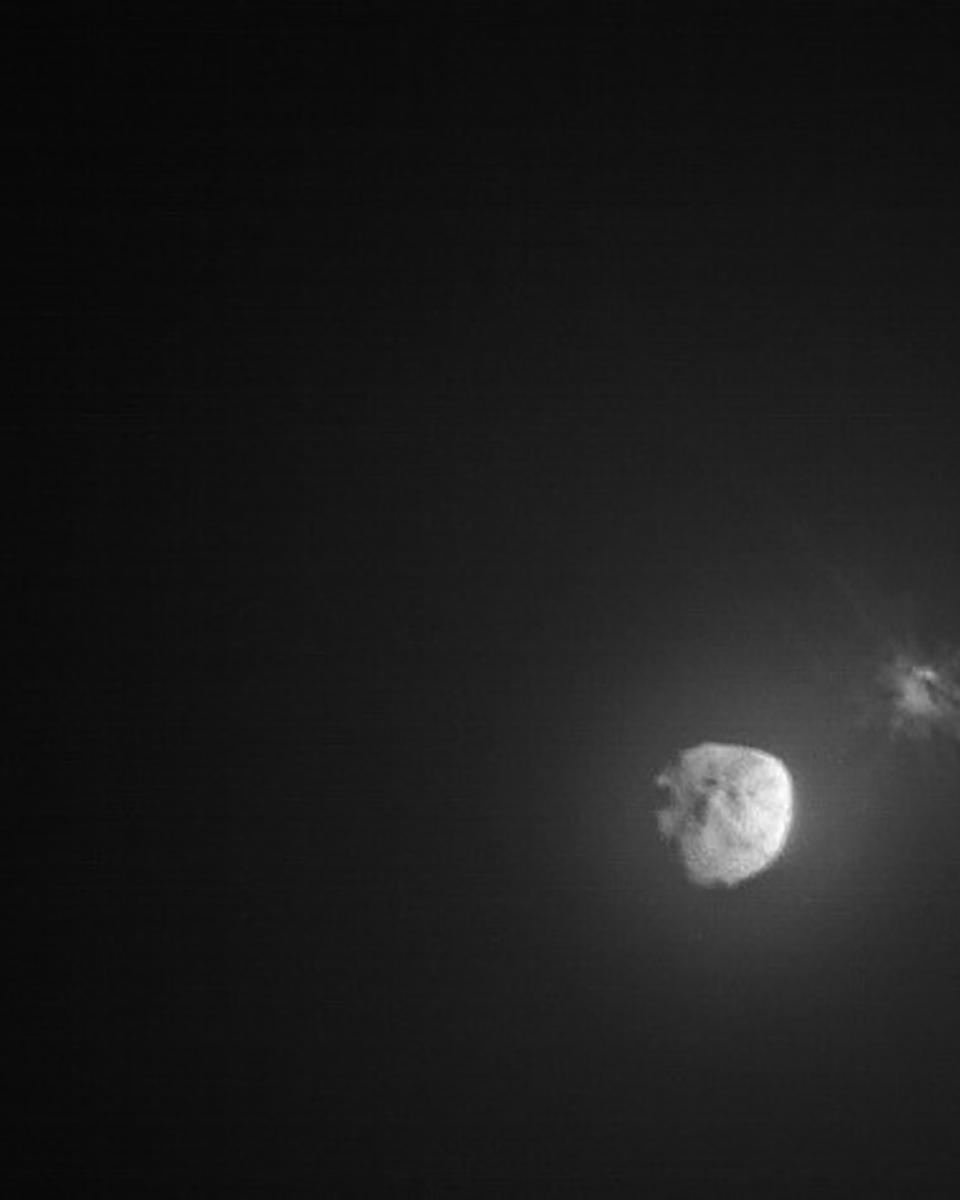 DART Asteroid Impact from Space