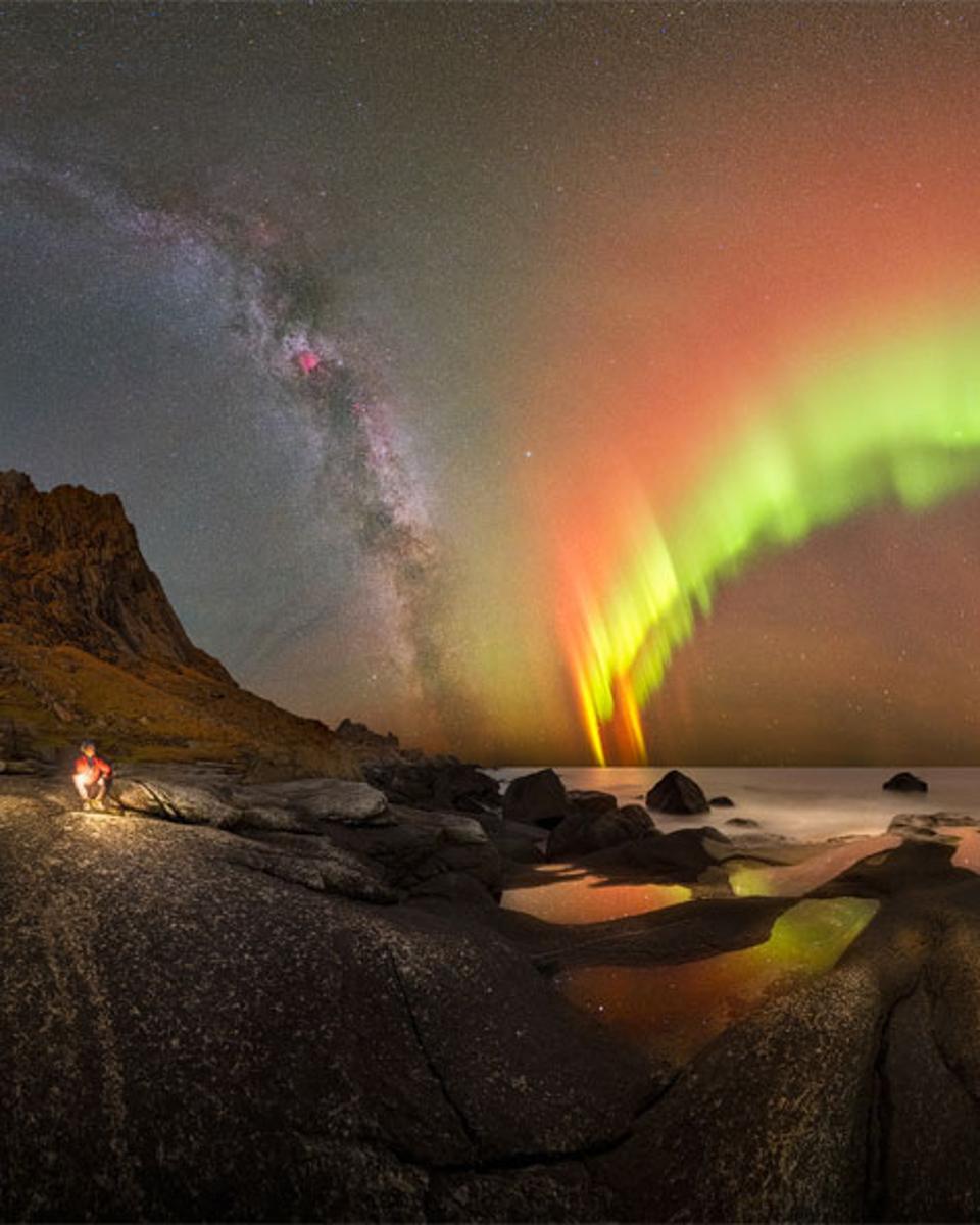 Aurora and Milky Way over Norway