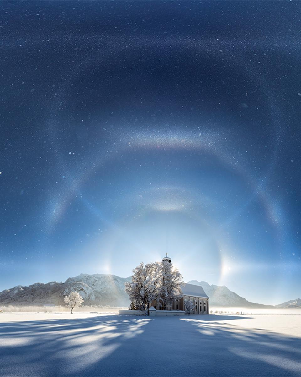Ice Halos over Bavaria