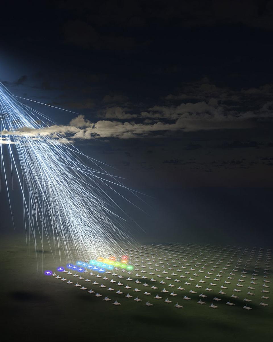Energetic Particle Strikes the Earth