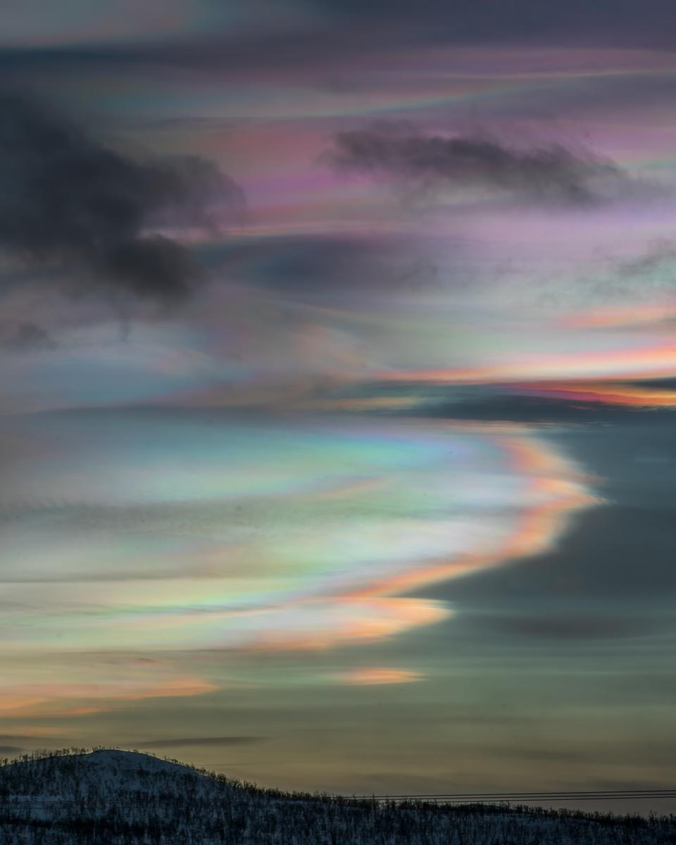 Nacreous Clouds over Lapland