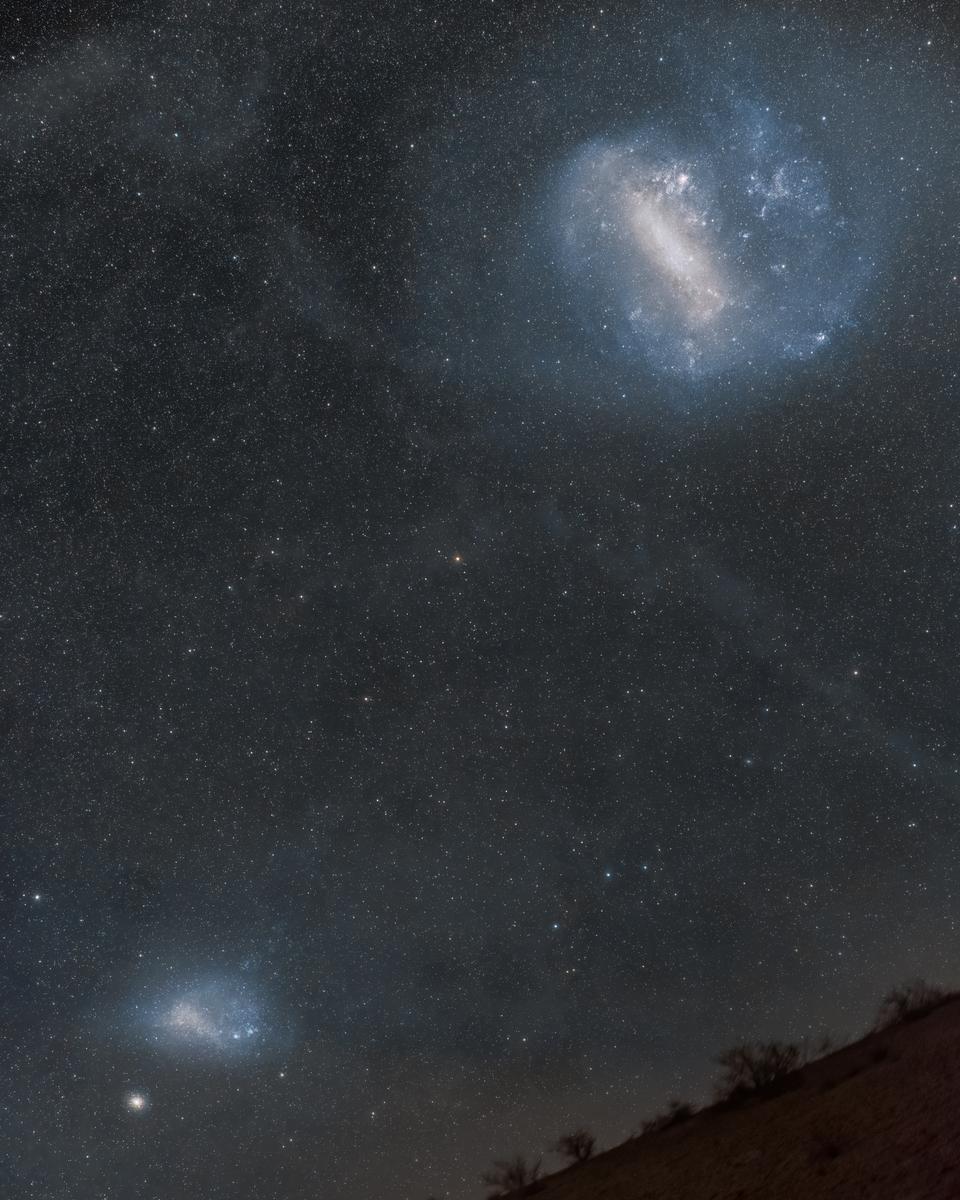 Magellanic Clouds over Chile