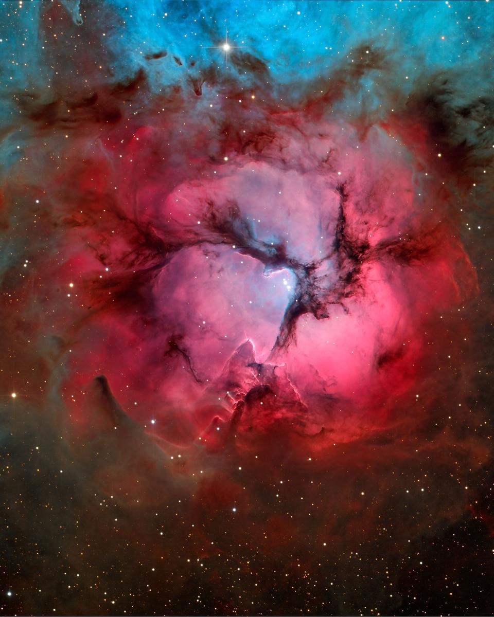 In the Center of the Trifid Nebula