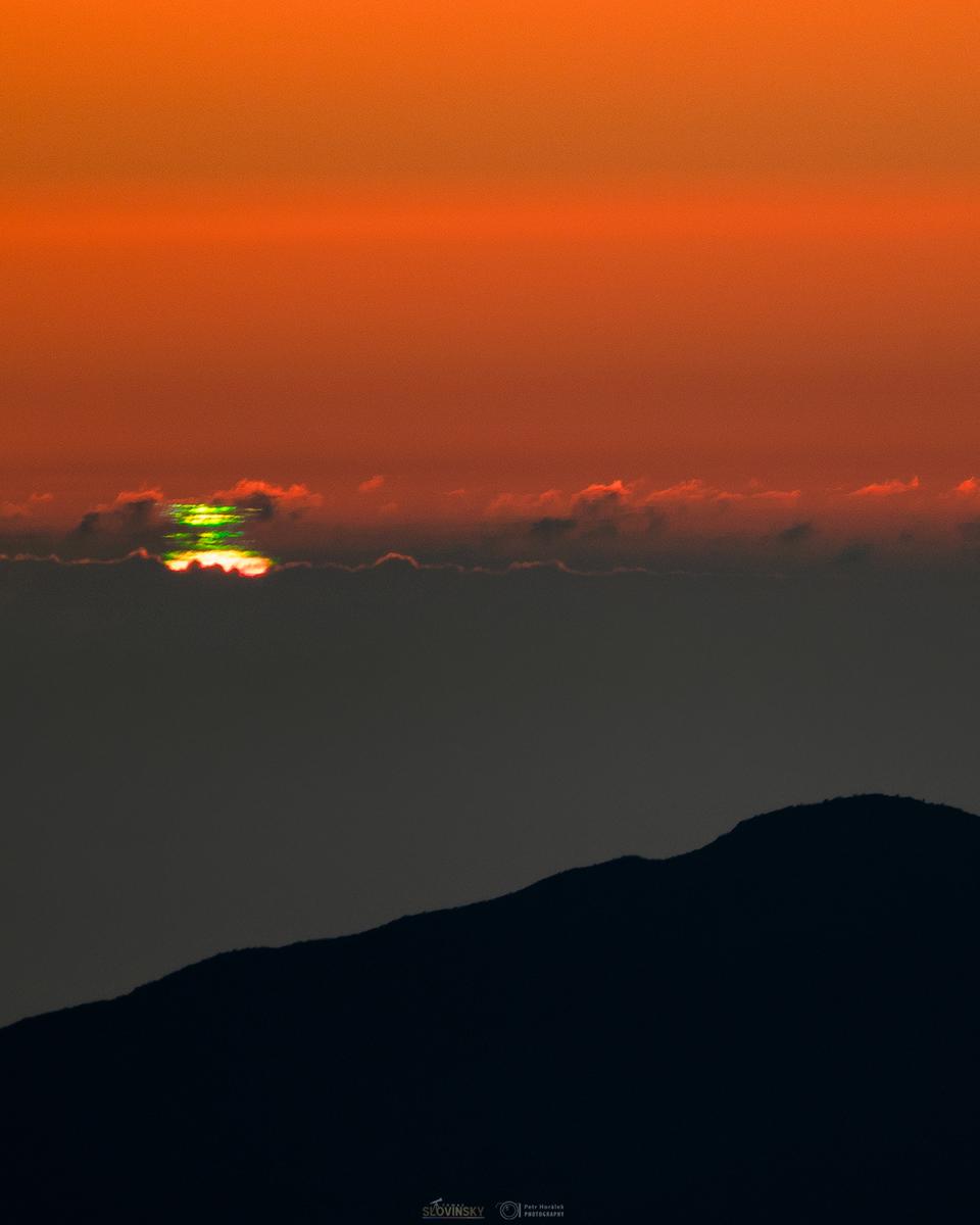 A Multiple Green Flash Sunset