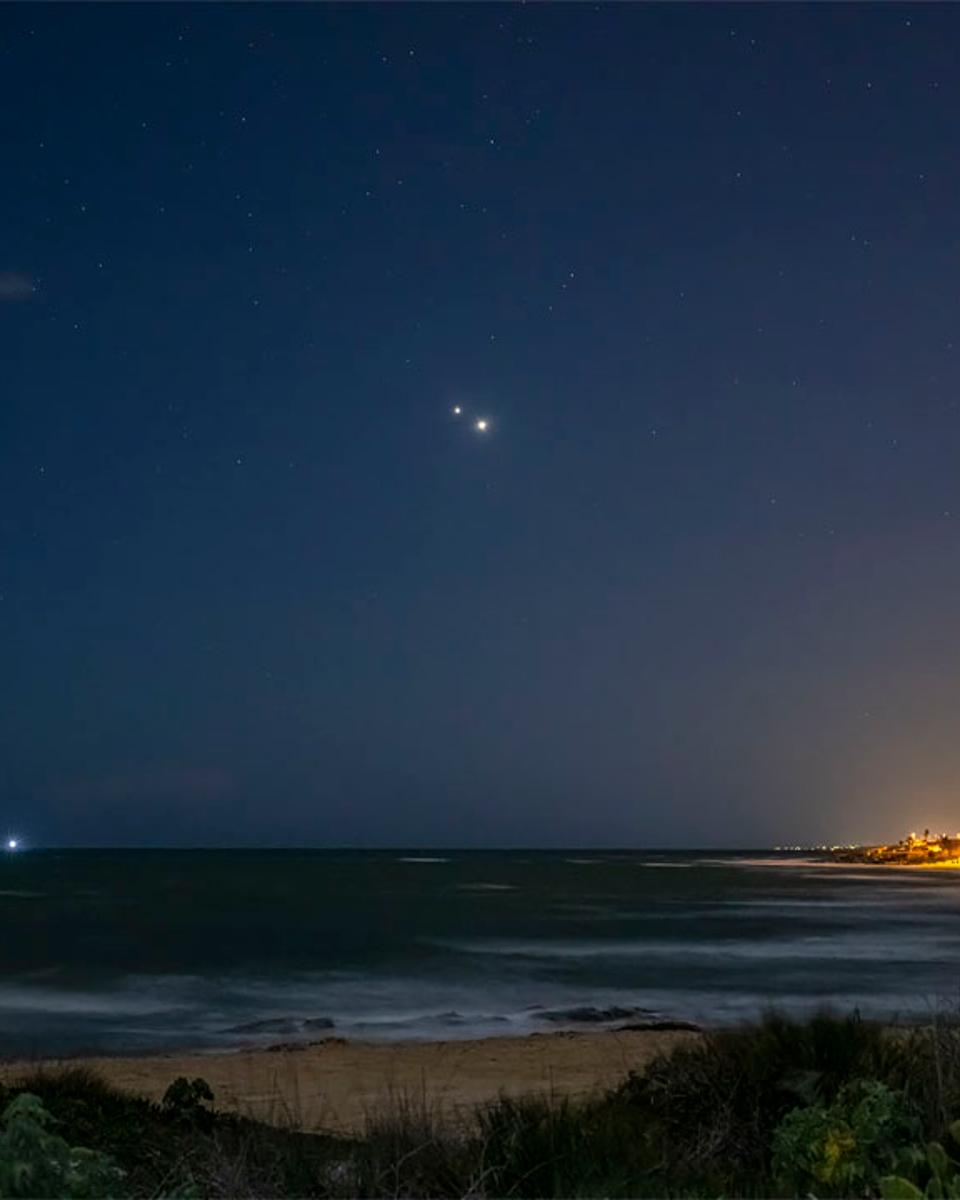 Jupiter and Venus over Italy