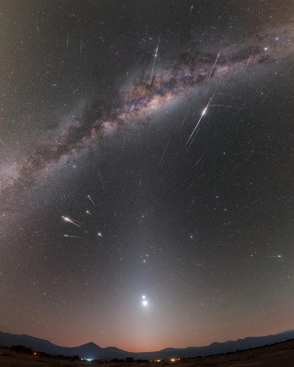 Halley Dust, Mars Dust, and Milky Way