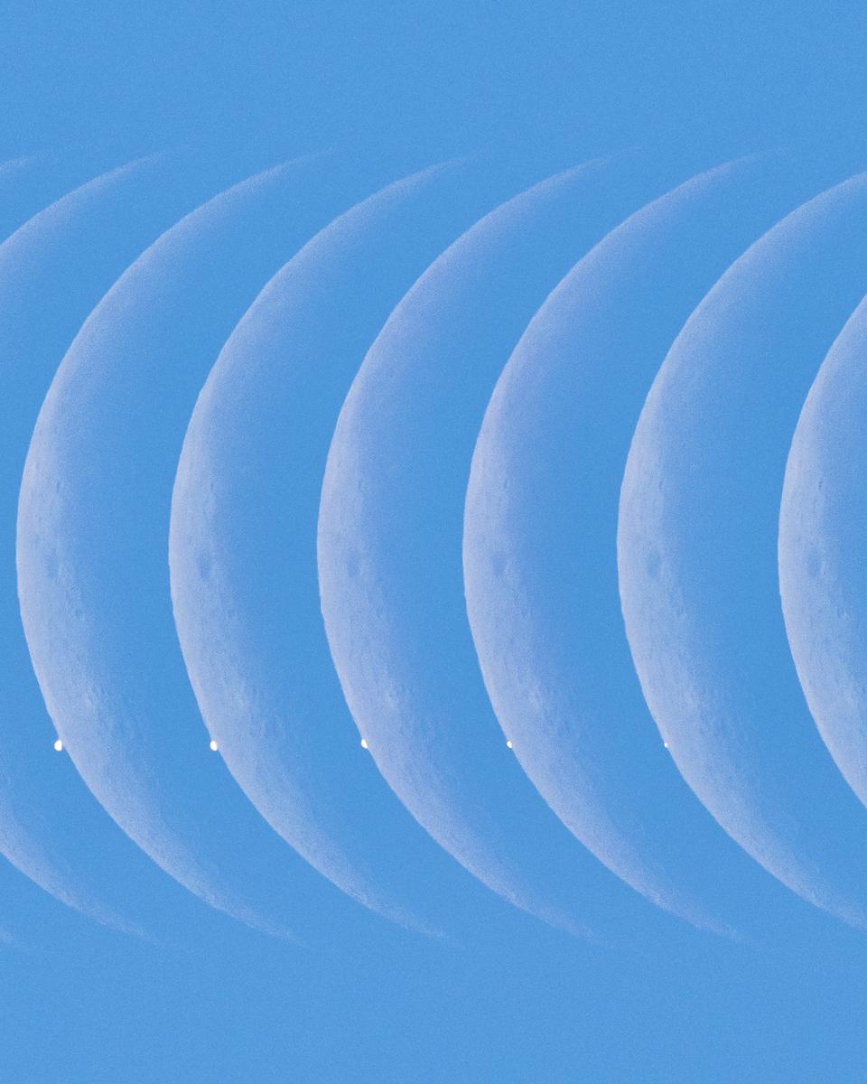 Daytime Moon Meets Morning Star
