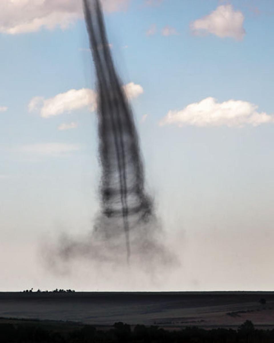 A Landspout Tornado over Kansas